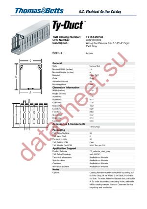 TY15X4NPG6 datasheet  